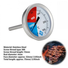 Термометр 0-300 °С для коптильни, мангал, барбекю, гриль BBQ