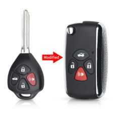 Корпус ключа TOYOTA 4 кнопки ( жало 45mm ) FT-53