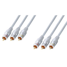 Шнур 3 штекера RCA - 3 штекера RCA  3 м