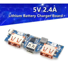 Контроллер заряда Dual USB 5V 2,4A Micro/Type-C LX-LBU2C Контроллер заряда Dual USB 5V 2,4A Micro/Type-C LX-LBU2C