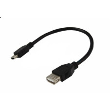 Шнур штекер USB mini 5pin - гнездо USB-A 100мм Шнур штекер USB mini 5pin - гнездо USB-A 100мм