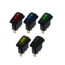 Переключатель 220V 2pin 2положения (с подсветкой) KCD3-101N водонепроницаемый Переключатель 220V 2pin 2положения (с подсветкой) KCD3-101N водонепроницаемый