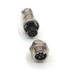 Комплект GX12-7 pin металл