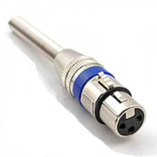 Гнездо CANON ( XLR ) на кабель металл с пружиной Гнездо CANON ( XLR ) на кабель металл с пружиной