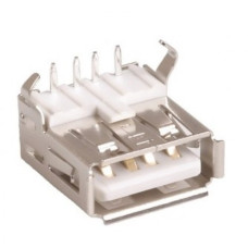 Гнездо USB-A-1J угловое белое ( DS1095 W-R ) Гнездо USB-A-1J угловое белое ( DS1095 W-R )