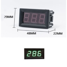 Вольтметр 0.56" AC 60-300V в корпусе 2pin зеленый Вольтметр 0.56" AC 60-300V в корпусе 2pin зеленый