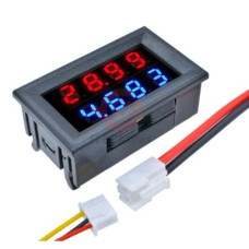 Вольтамперметр 0.56" 200VDC 10A DC ( красный-синий ) 4 разряда