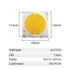 Светодиод 10W белый теплый 220VAC 3000-3500K ( JL-AC1919 ) Светодиод 10W белый теплый 220VAC 3000-3500K ( JL-AC1919 )