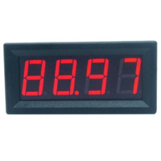 Вольтметр 0.56" в корпусе 3pin 0-100VDC красный 4 разряда Вольтметр 0.56" в корпусе 3pin 0-100VDC красный 4 разряда
