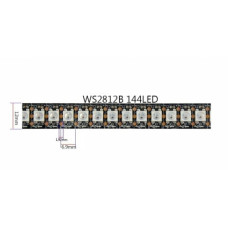 Светодиодная лента адресная smart RGB WS2812 5V 144 свет./м Светодиодная лента адресная smart RGB WS2812 5V 144 свет./м