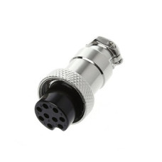 Гнездо GX16-9 pin металл на кабель
