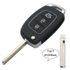 Корпус ключа KIA / Hyundai 3 кнопки ( жало HY20 )