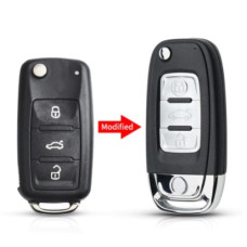 Корпус ключа VW VOLKSWAGEN 3 кнопки ( батарейка на  плате )