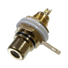 Гнездо RCA монтажное большой золото металл 1-291G RS-115G Гнездо RCA монтажное большой золото металл 1-291G RS-115G