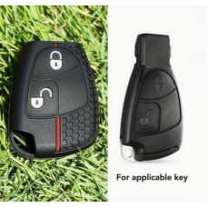 Чехол для MERCEDES BENZ ( рыбка ) 2кн CL55 CL600 E430 S430 (силиконовый) черный/красный Чехол для MERCEDES BENZ ( рыбка ) 2кн CL55 CL600 E430 S430 (силиконовый) черный/красный
