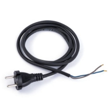 Шнур сетевой 220V 1,5м черный монтажный Шнур сетевой 220V 1,5м черный монтажный
