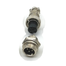 Комплект GX12-4 pin металл