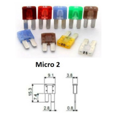 Предохранитель авто 20А micro 2 ( малые ) Предохранитель авто 20А micro 2 ( малые )