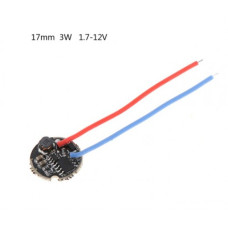 Драйвер светодиода фонарика 3W 17mm 1,7-12V