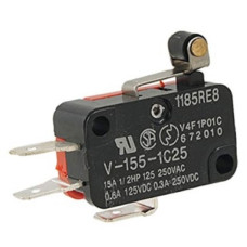 Микропереключатель V-155-1C25 15A ( короткая планка с роликом )