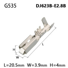 Клемма обжимная гнездо G535 ( DJ623B-E2.8B ) Клемма обжимная гнездо G535 ( DJ623B-E2.8B )