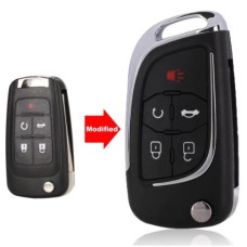 Корпус ключа Chevrolet 5 кнопок ( жало HU100 )