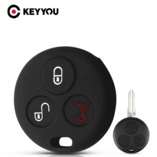Чехол для MERCEDES BENZ 3кн SMART Fortwo 450 Forfour Roadster (силиконовый) черный Чехол для MERCEDES BENZ 3кн SMART Fortwo 450 Forfour Roadster (силиконовый) черный