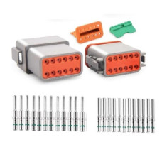 Разъем герметичный авто  12pin DT04-12P/DT06-12S