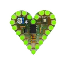 Набор DIY Kit сердце комплект DC 4 V-6 V ( зеленый ) Набор DIY Kit сердце комплект DC 4 V-6 V ( зеленый )