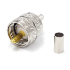 Штекер UHF на кабель RG-6, Crimp ( PL259 ) ( под обжим ) Штекер UHF на кабель RG-6, Crimp ( PL259 ) ( под обжим )
