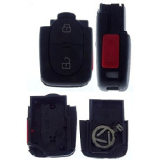 Корпус ключа Audi 2 кнопки+1паника ( батарейка на корпусе CR1616 )