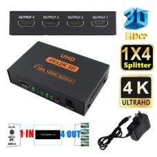 4Kx2K 3D HDMI Splitter 1x4