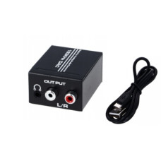 Оптический аудио декодер звука S/PDIF - RCA 193KHZ+наушник Оптический аудио декодер звука S/PDIF - RCA 193KHZ+наушник