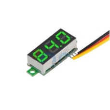 Вольтметр mini 0.28" без корпуса 3pin 0-100VDC зеленый Вольтметр mini 0.28" без корпуса 3pin 0-100VDC зеленый