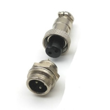 Комплект GX12-2 pin металл