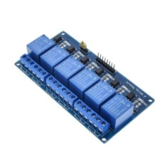 Arduino релейный модуль с оптопарой ( 6 реле ) 12VDC Arduino релейный модуль с оптопарой ( 6 реле ) 12VDC