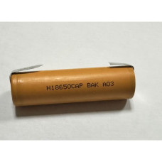 Аккумулятор литий-ионный (Li-Ion) 18650 2500mAh 3,7V ( без контроллера ) с выводами ( H18650CAP BAK A03 )