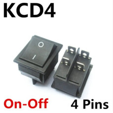 Переключатель 220V 4pin 2 положения (с подсветкой) KCD4-4