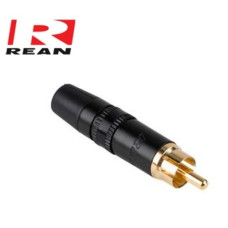 Штекер RCA на кабель пл ( черный ) NYS373-0