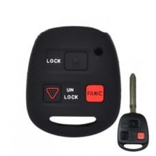 Чехол для Toyota/ Lexus 3кн ES GS LS IS RX SC LX RX400h (силиконовый) черный / красный Чехол для Toyota/ Lexus 3кн ES GS LS IS RX SC LX RX400h (силиконовый) черный / красный