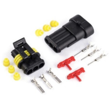 Разъем герметичный авто  3pin1,5mm комплект
