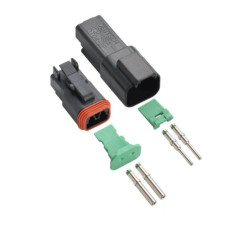 Разъем герметичный авто  2pin DT04-2P/DT06-2S