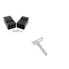 Гнездо JST SM Dupont 2,54 мм 2x3 pin