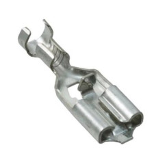 Клемма гнездо 6,3мм не изолированное зажим с фикс DJ624-D6.3C 2,5Кв