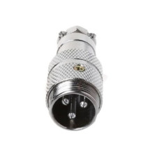 Штекер GX16-3 pin металл на кабель