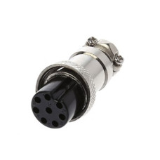 Гнездо GX16-8 pin металл на кабель