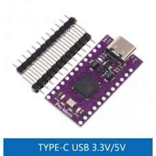 Arduino Pro Micro ATmega32U4-MU 5V 16MHz USB Type-C Arduino Pro Micro ATmega32U4-MU 5V 16MHz USB Type-C