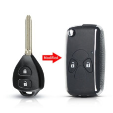 Корпус ключа TOYOTA 2 кнопки ( жало 45mm ) FT-49 Корпус ключа TOYOTA 2 кнопки ( жало 45mm ) FT-49