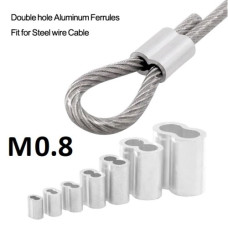 Алюминиевая гильза с двумя отверстиями M0.8