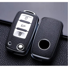 Чехол для VW VOLKSWAGEN 3кн Golf Caddy Jetta Polo из ТПУ черн / сереб Чехол для VW VOLKSWAGEN 3кн Golf Caddy Jetta Polo из ТПУ черн / сереб